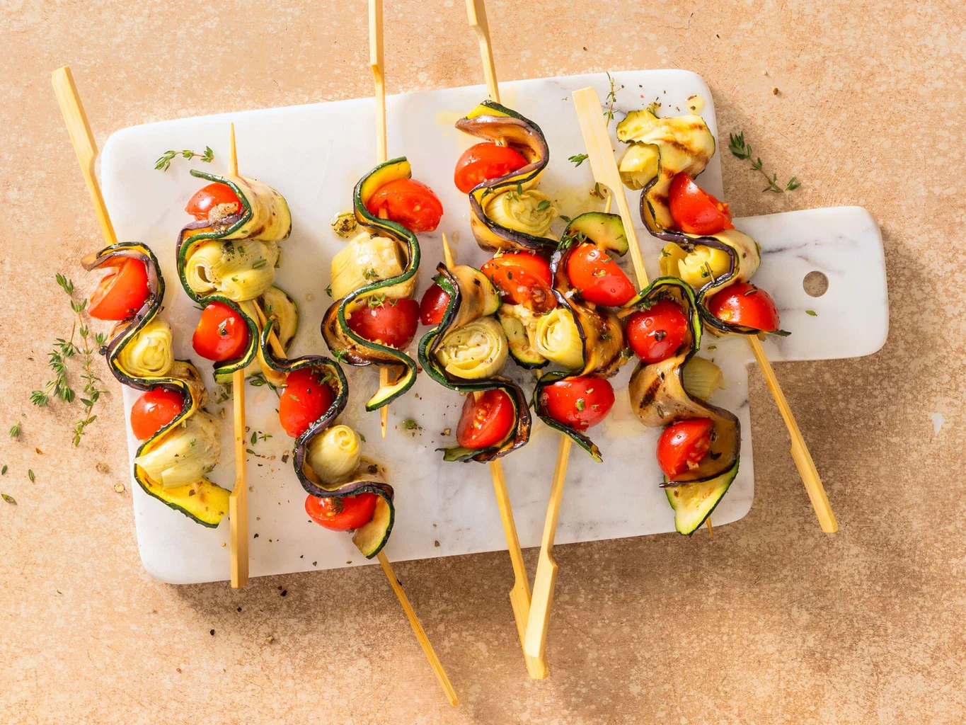 Spiedini di verdure alla griglia