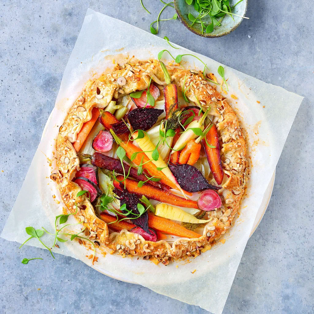 Tarte aux légumes-racines