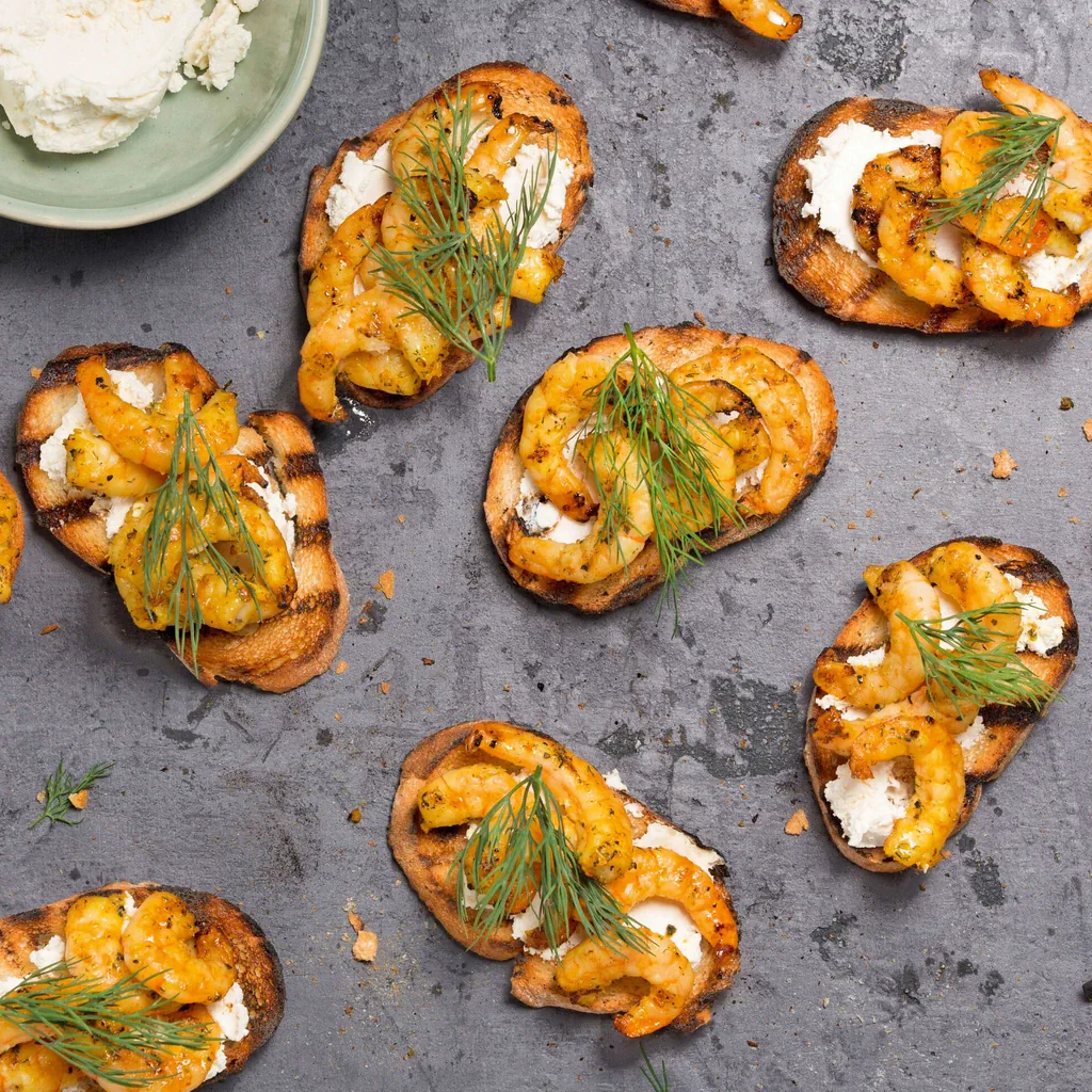 Crevettencrostini