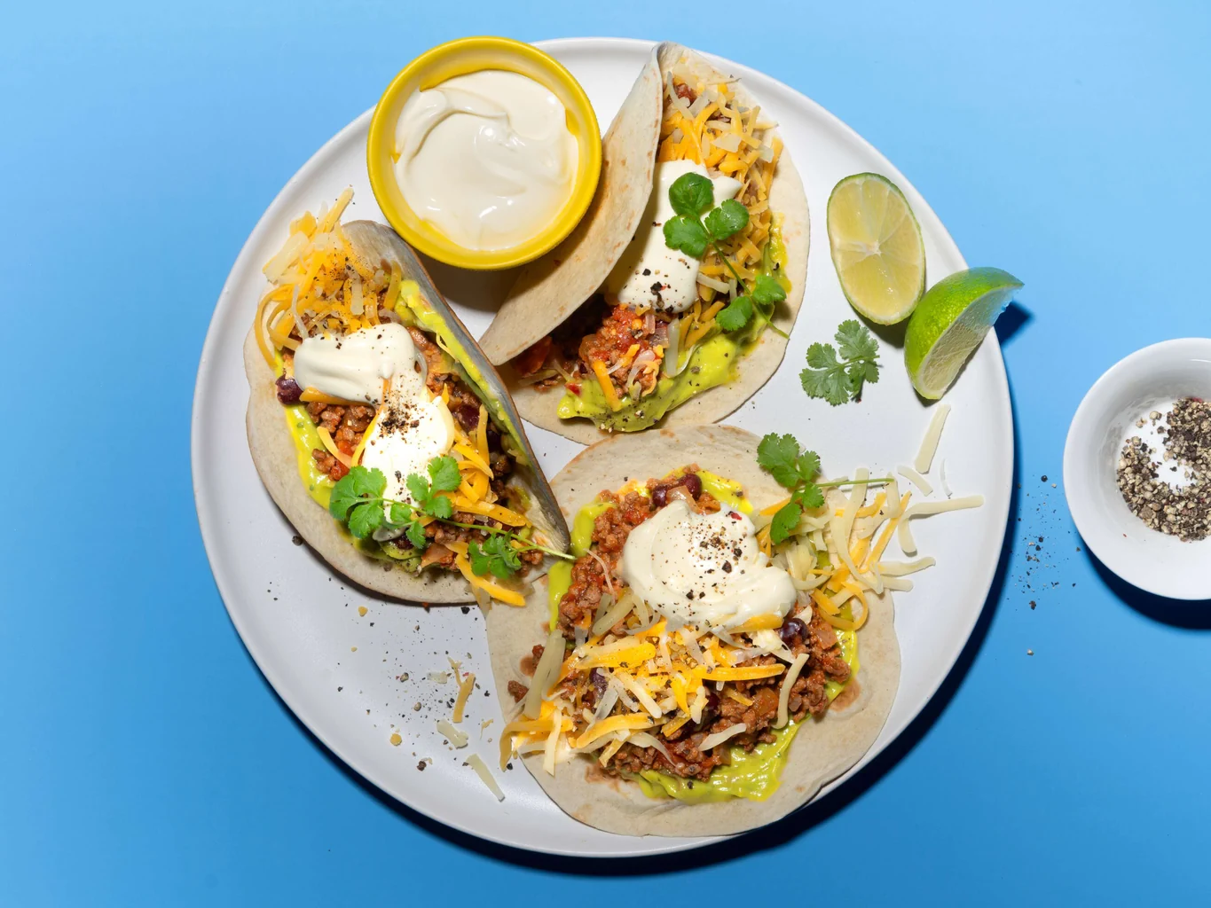 Fajitas à la viande hachée