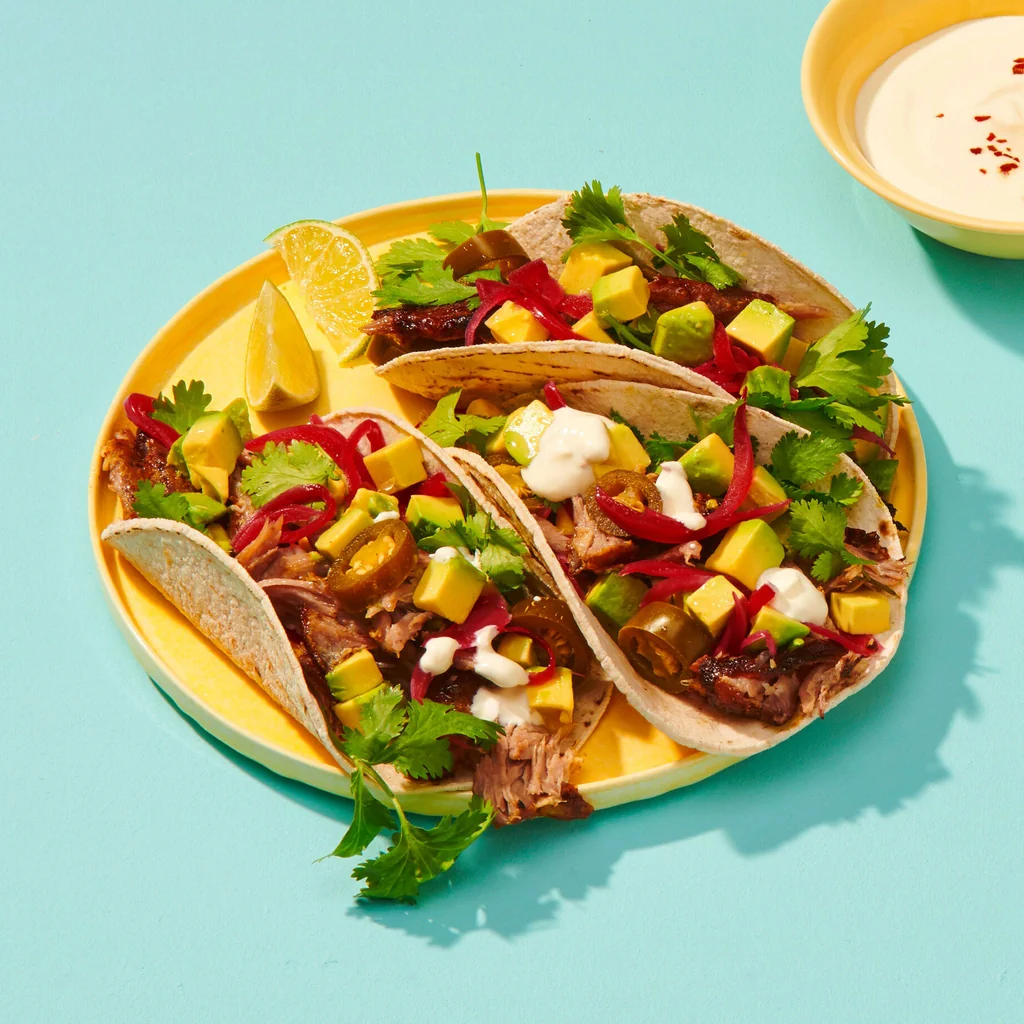 Tacos mit Pulled Spareribs