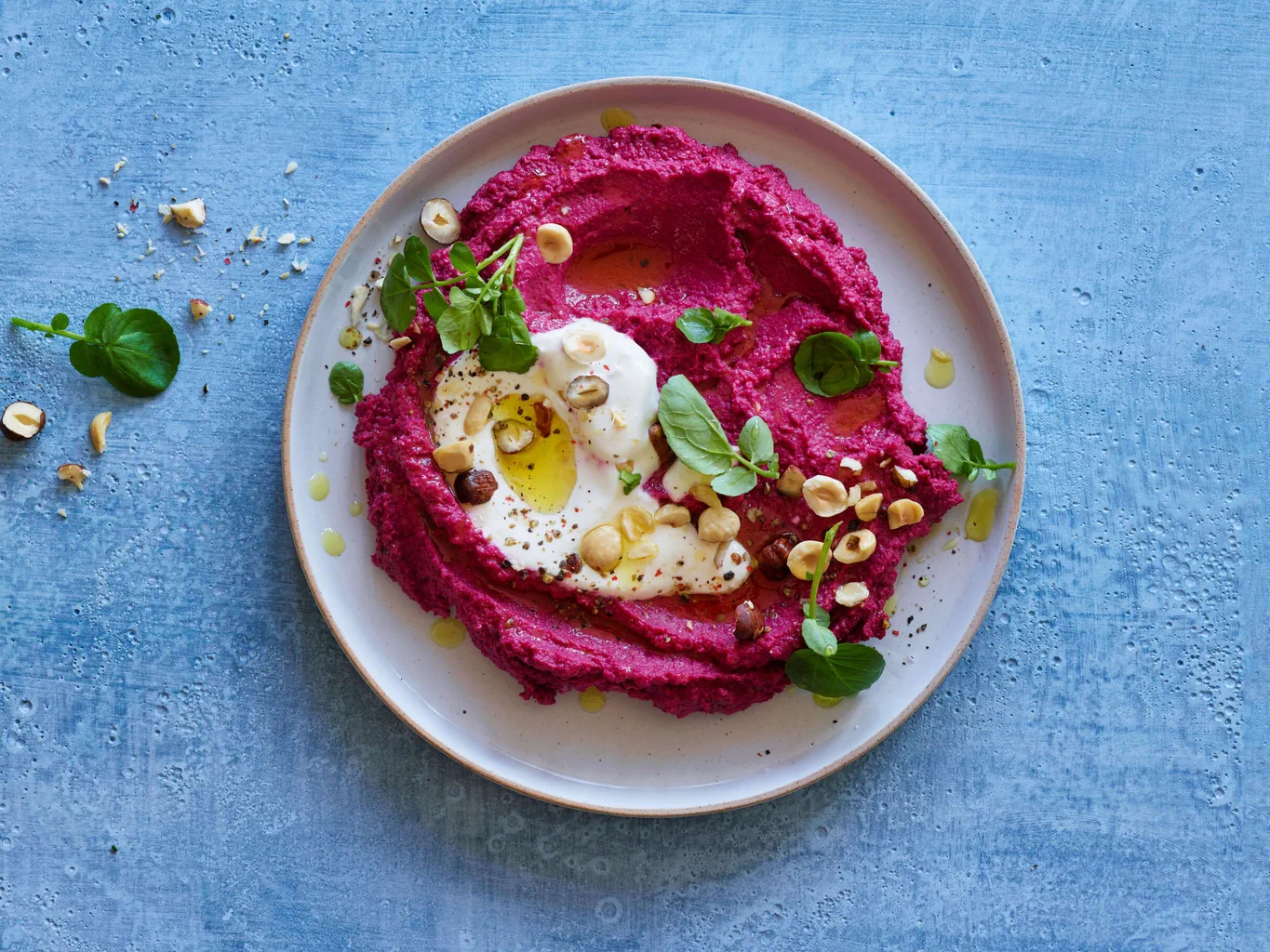 Hummus di barbabietole