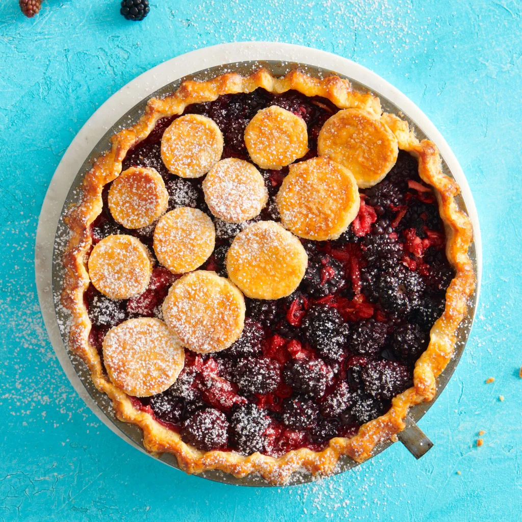 Pie aux pommes et aux mûres 