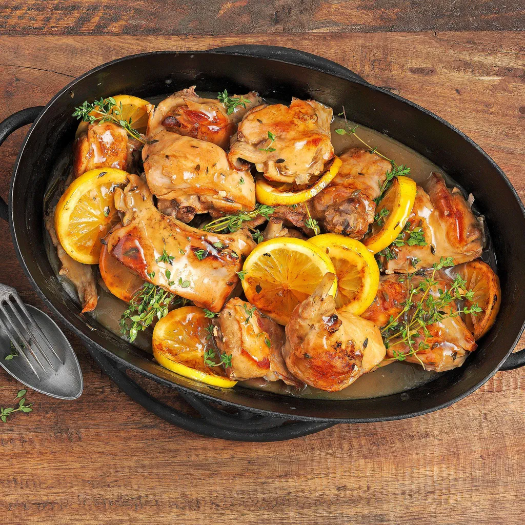 Kaninchenragout mit Zitronenthymian