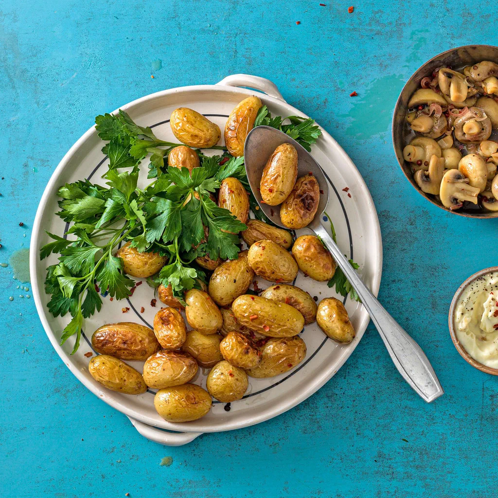 Patatas bravas avec champignons