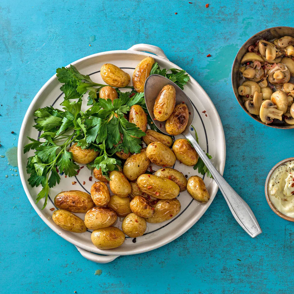 Patatas bravas mit Pilzen