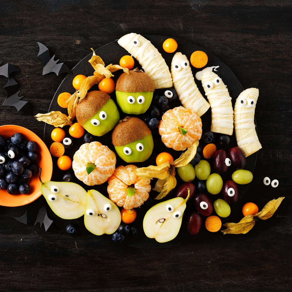 Halloween-Fruchtplatte