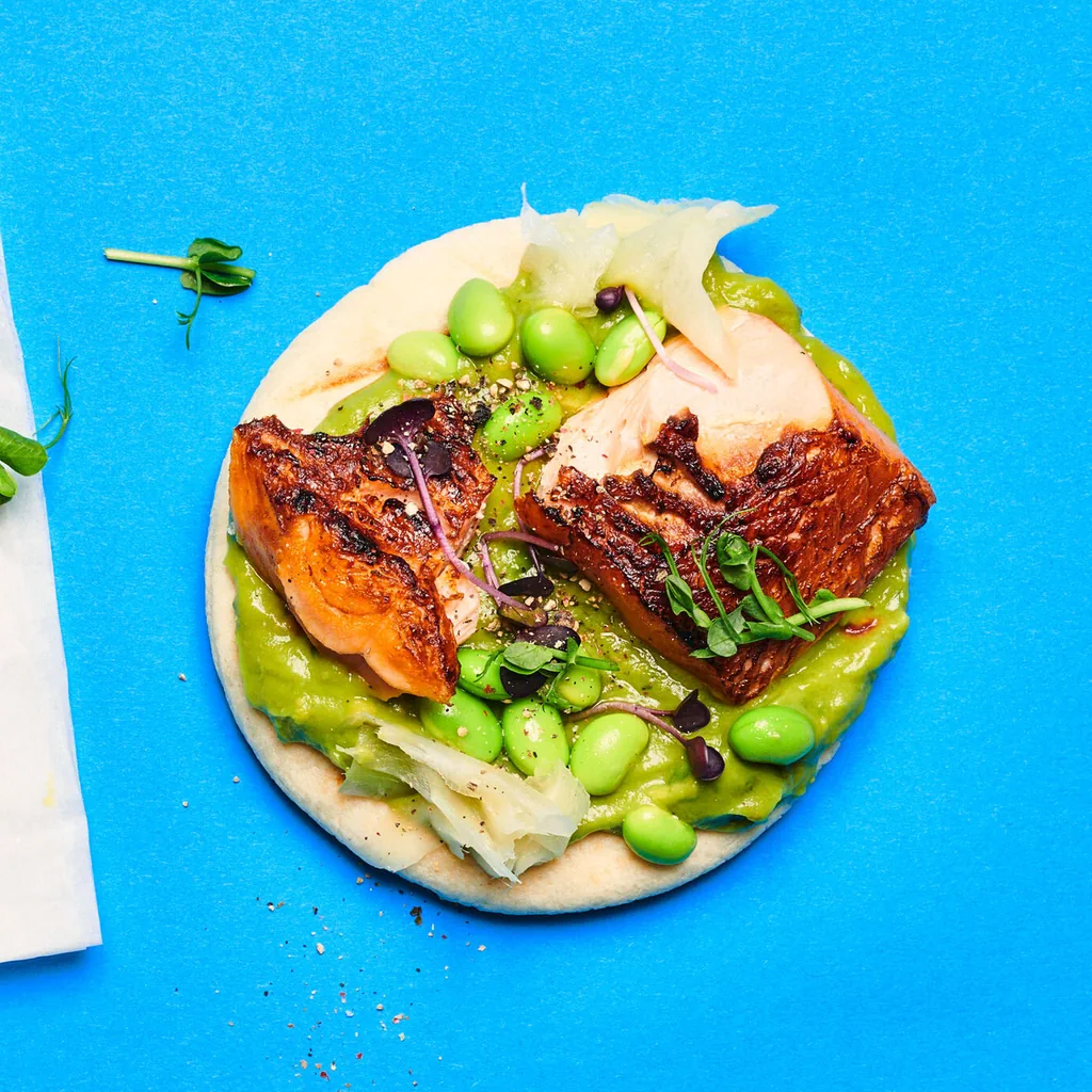 Pita mit Flammlachs