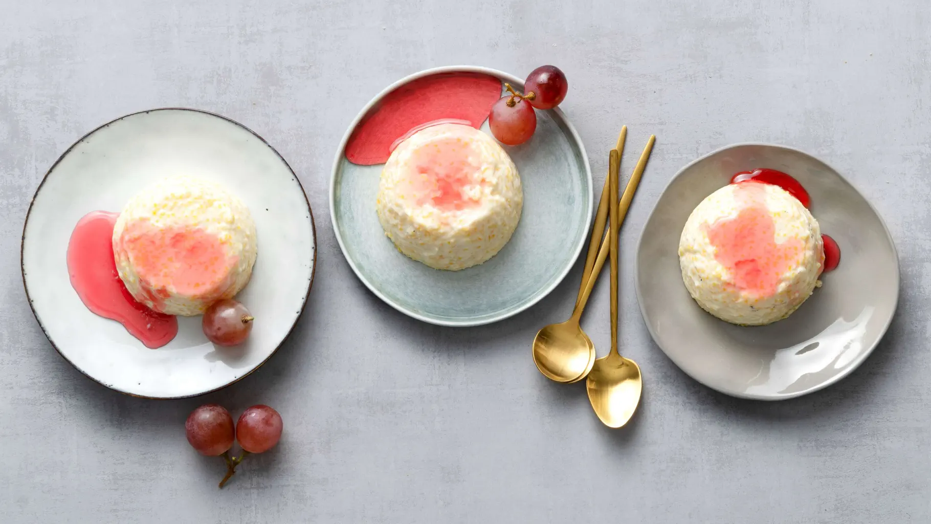 Budino di semolino con sciroppo di succo d’uva