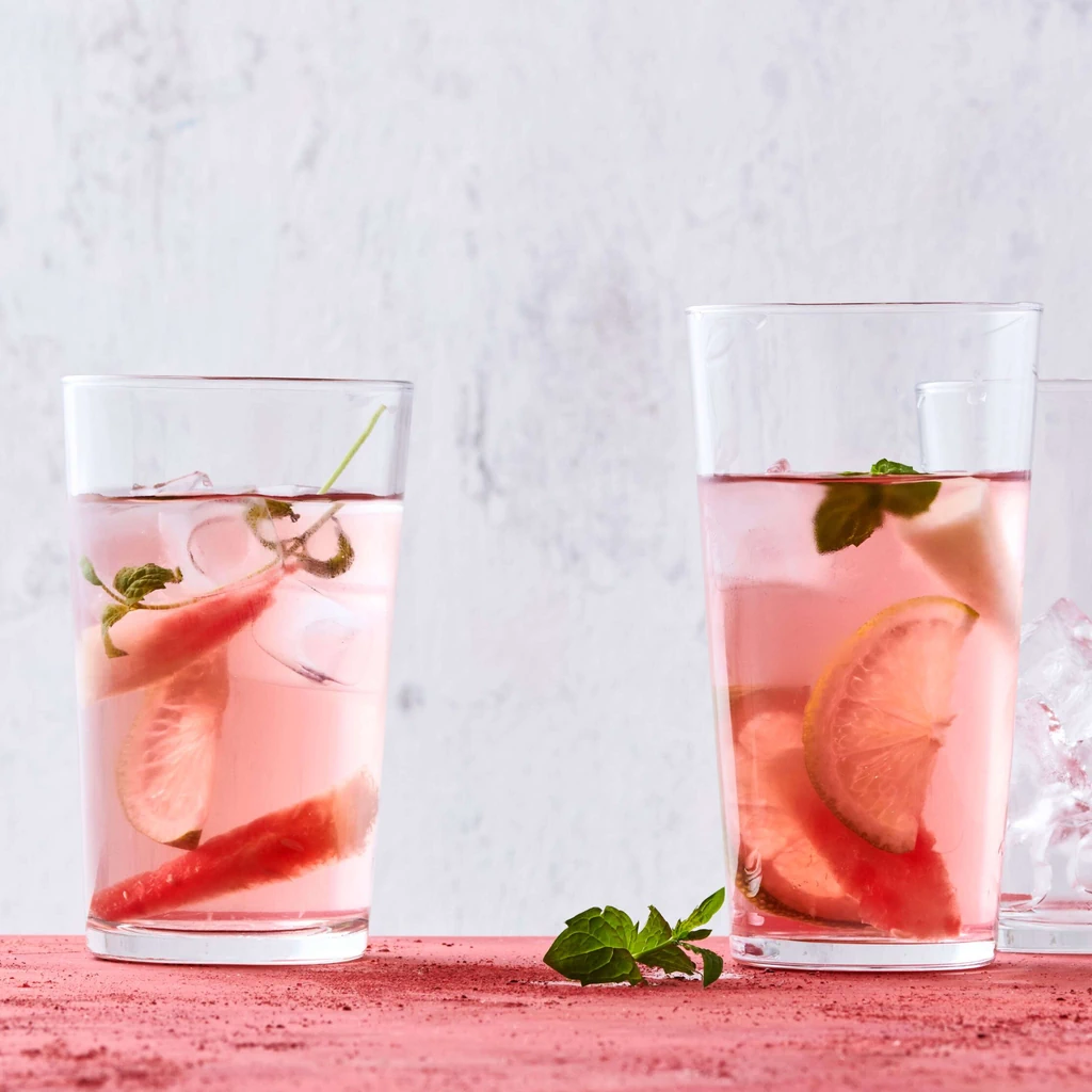 Drink à l'hibiscus et au melon