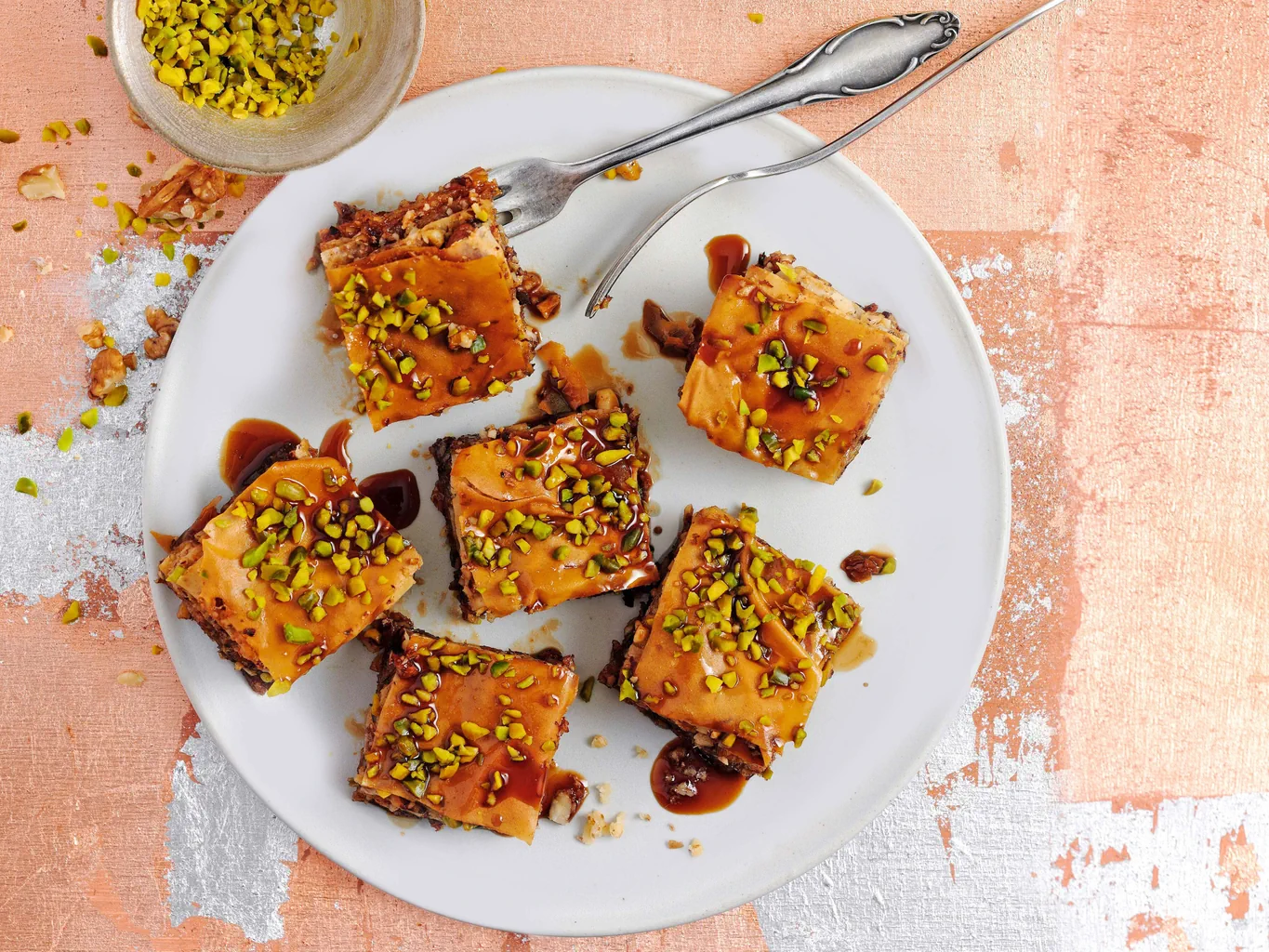 Baklavas au café et aux noix