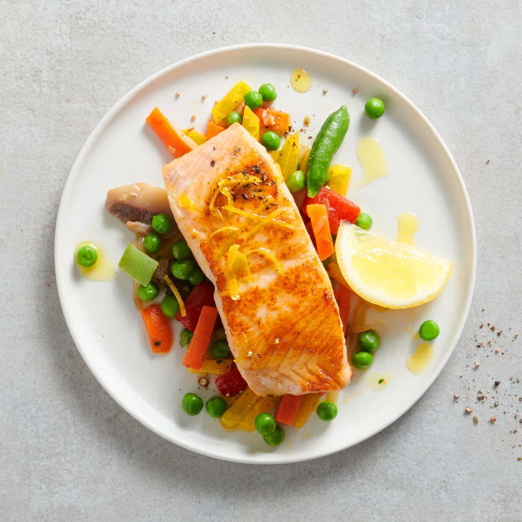 Lachsfilet mit Zitronenöl