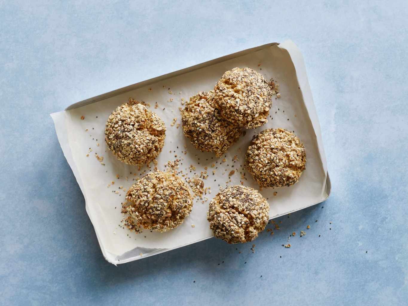 Petits pains au cottage cheese et aux flocons d'avoine