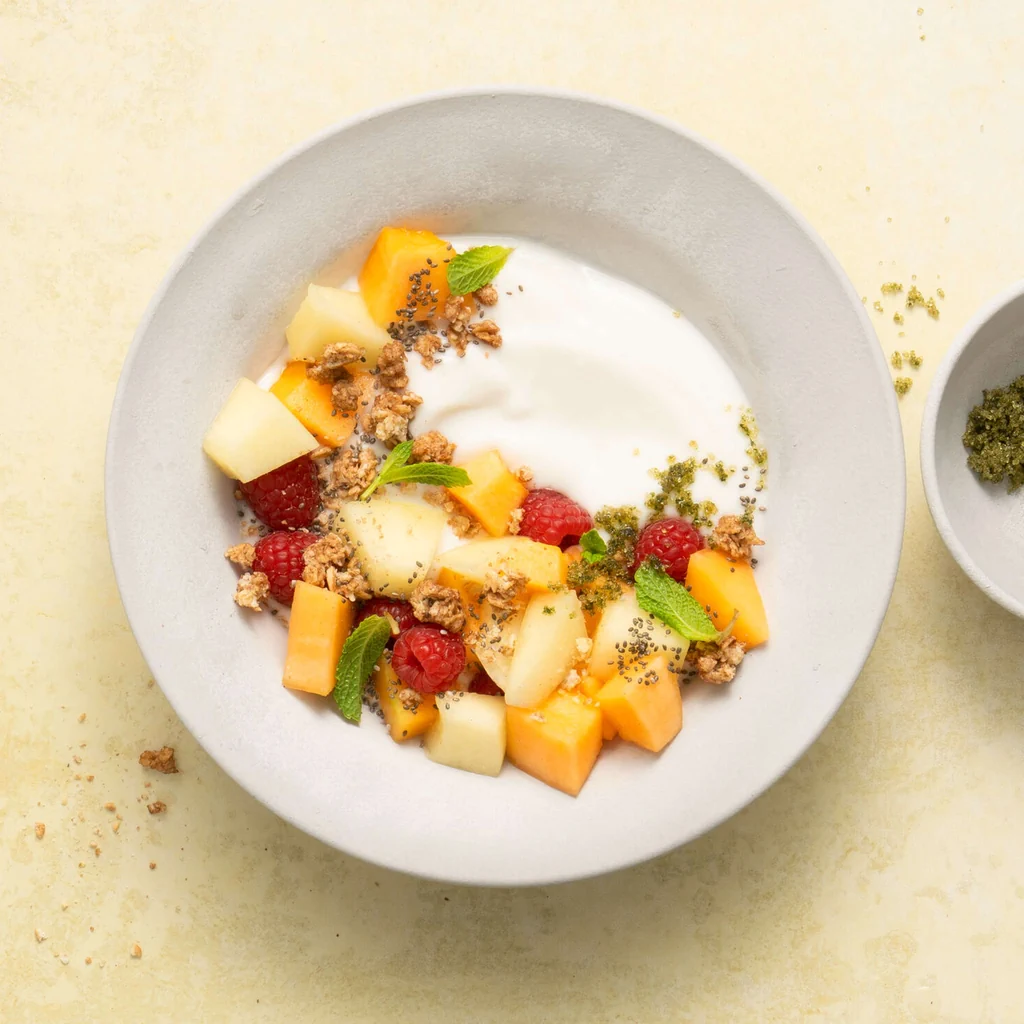 Melonen-Kokos-Bowl