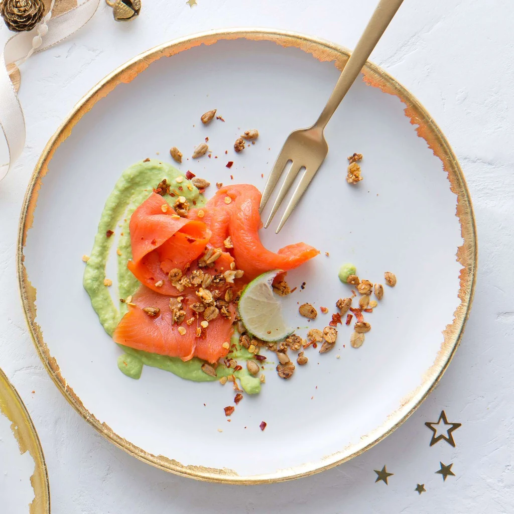 Wildlachs mit salzigem Granola