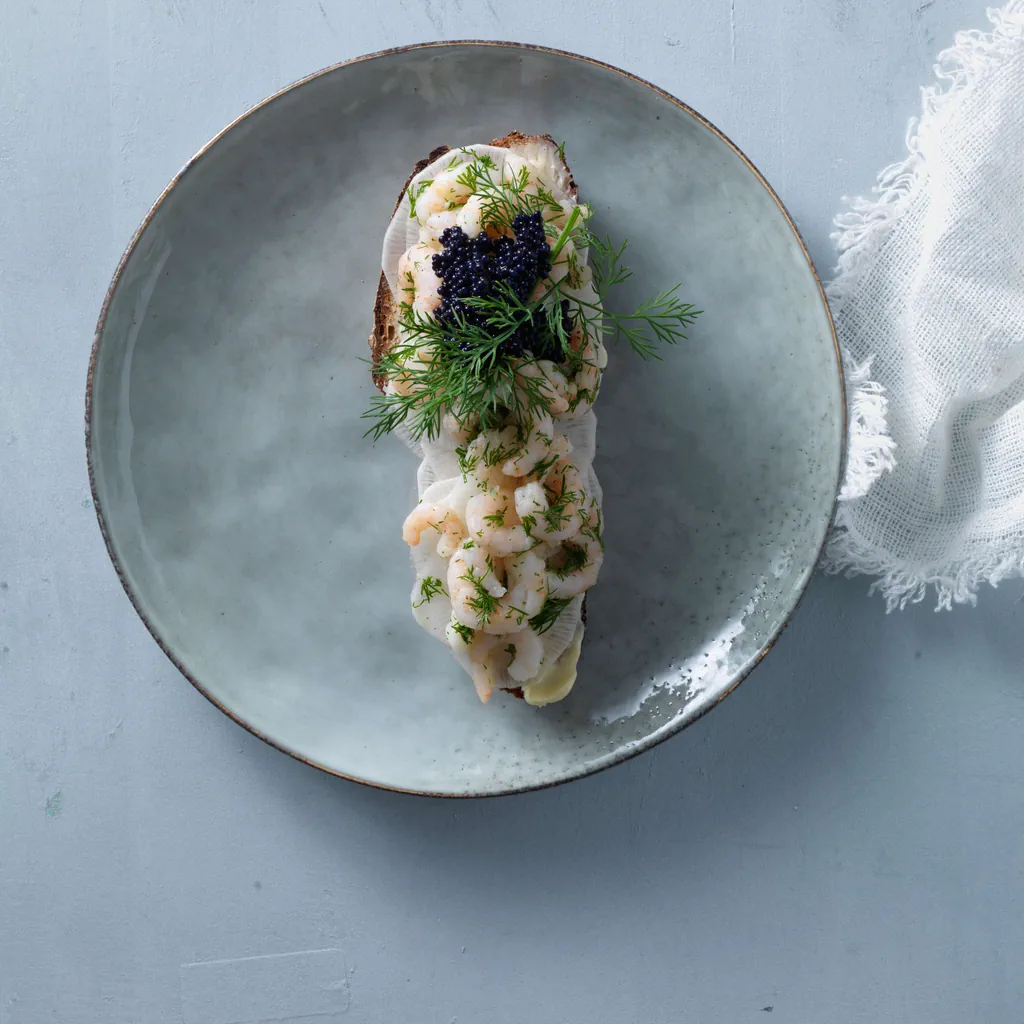 Tartines aux crevettes 