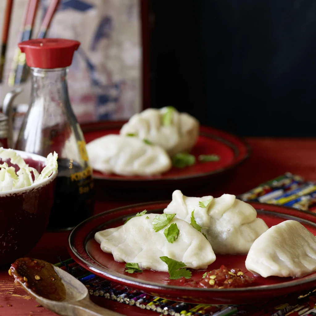 Jiaozi farcis à la viande et aux légumes