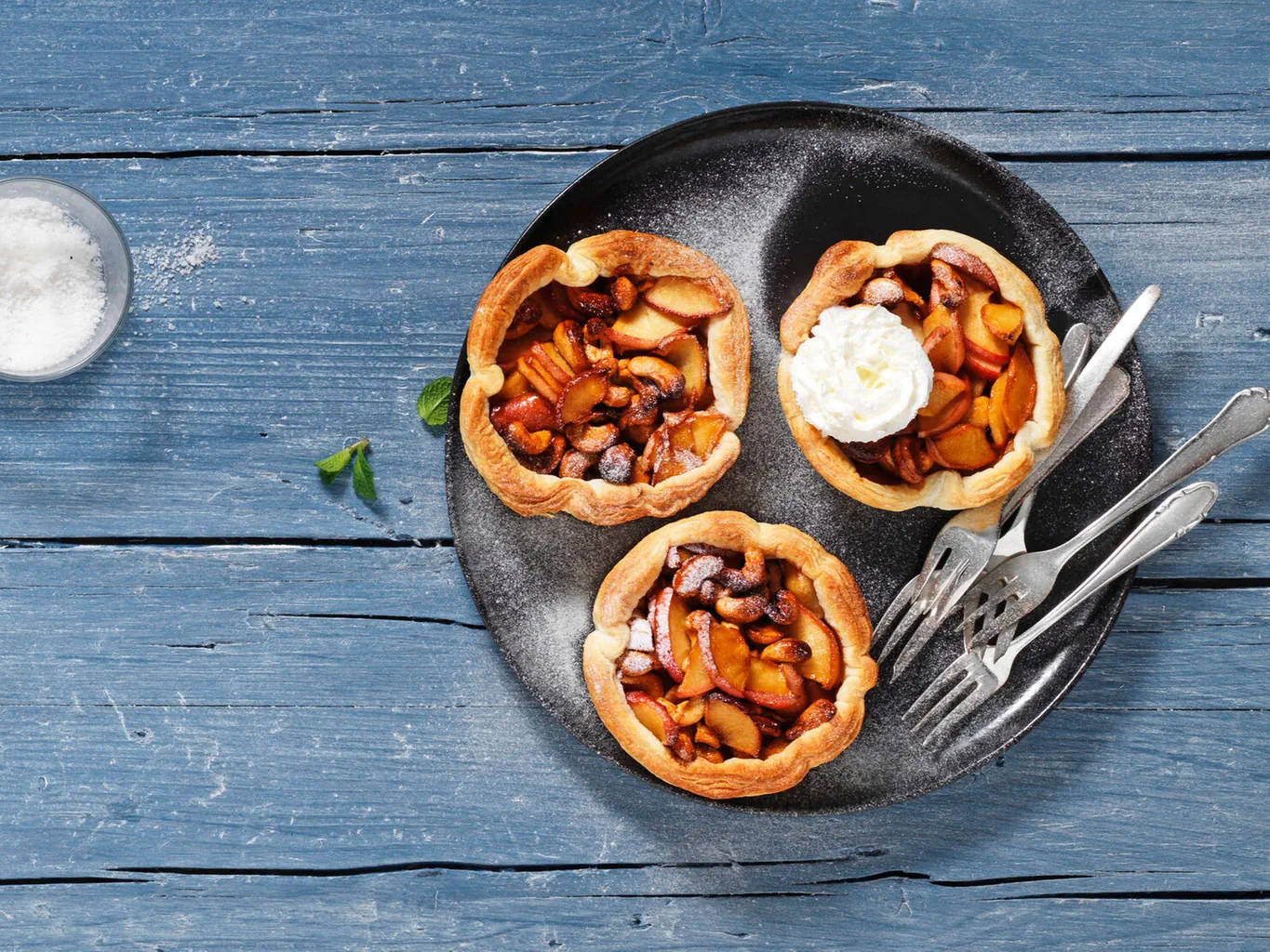 Caramelisierte Apfel-Tartelettes
