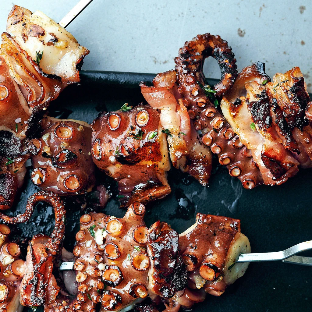 Pulpo mit Speck