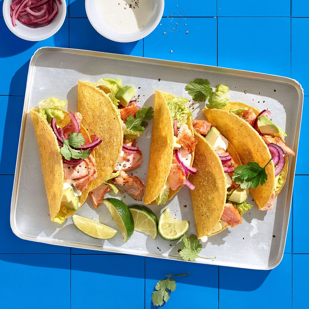 Tacos al salmone