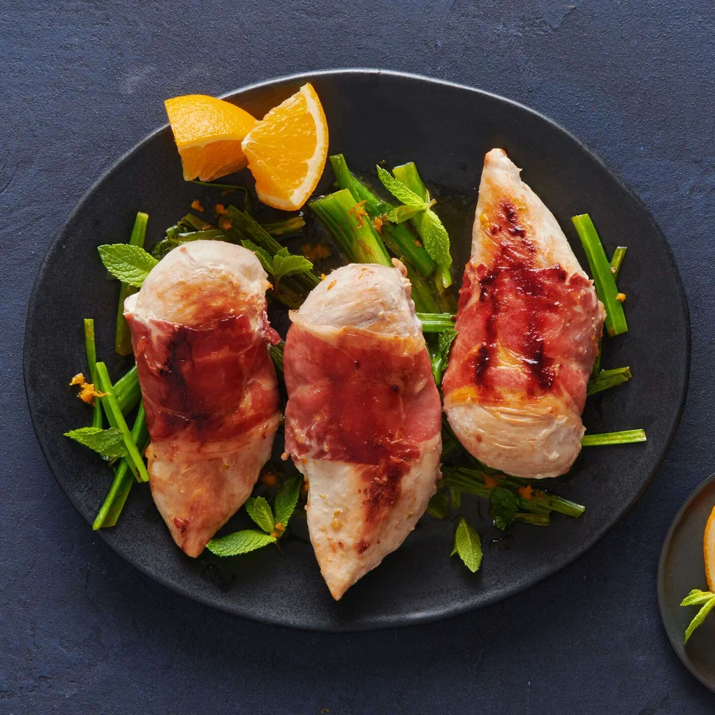 Gefüllte Pouletbrüstchen mit Rohschinken