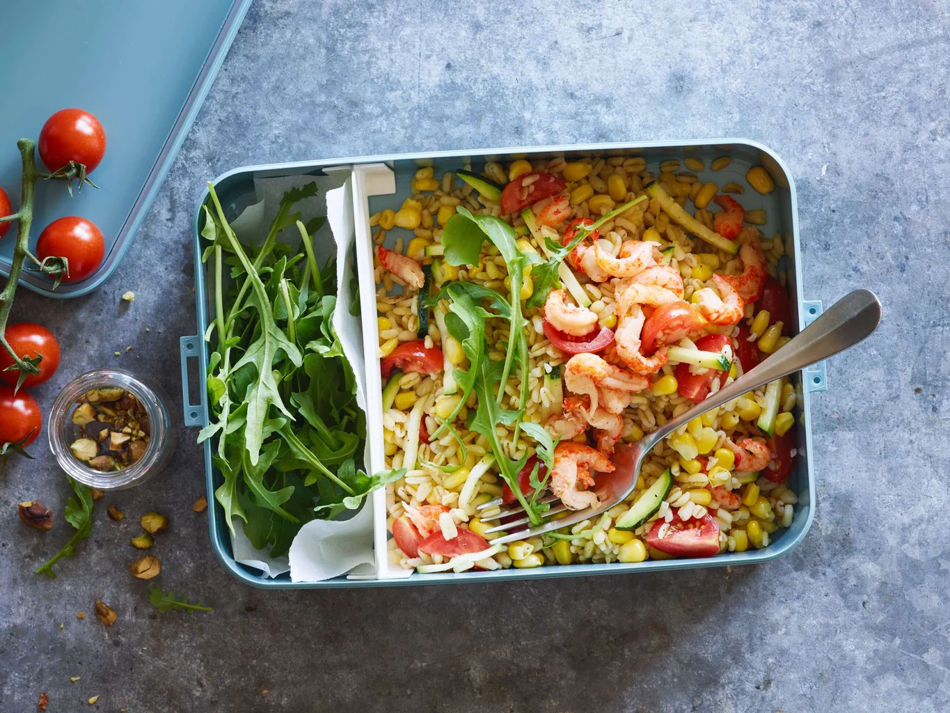 Eblysalat mit Krebsschwänzen