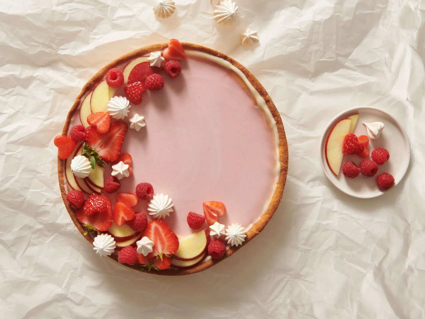 Tarte panna cotta aux fruits