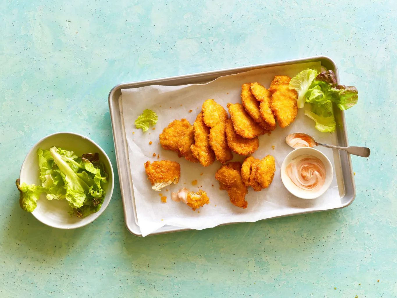 Chicken-Nuggets mit Joghurt-Cocktail-Sauce