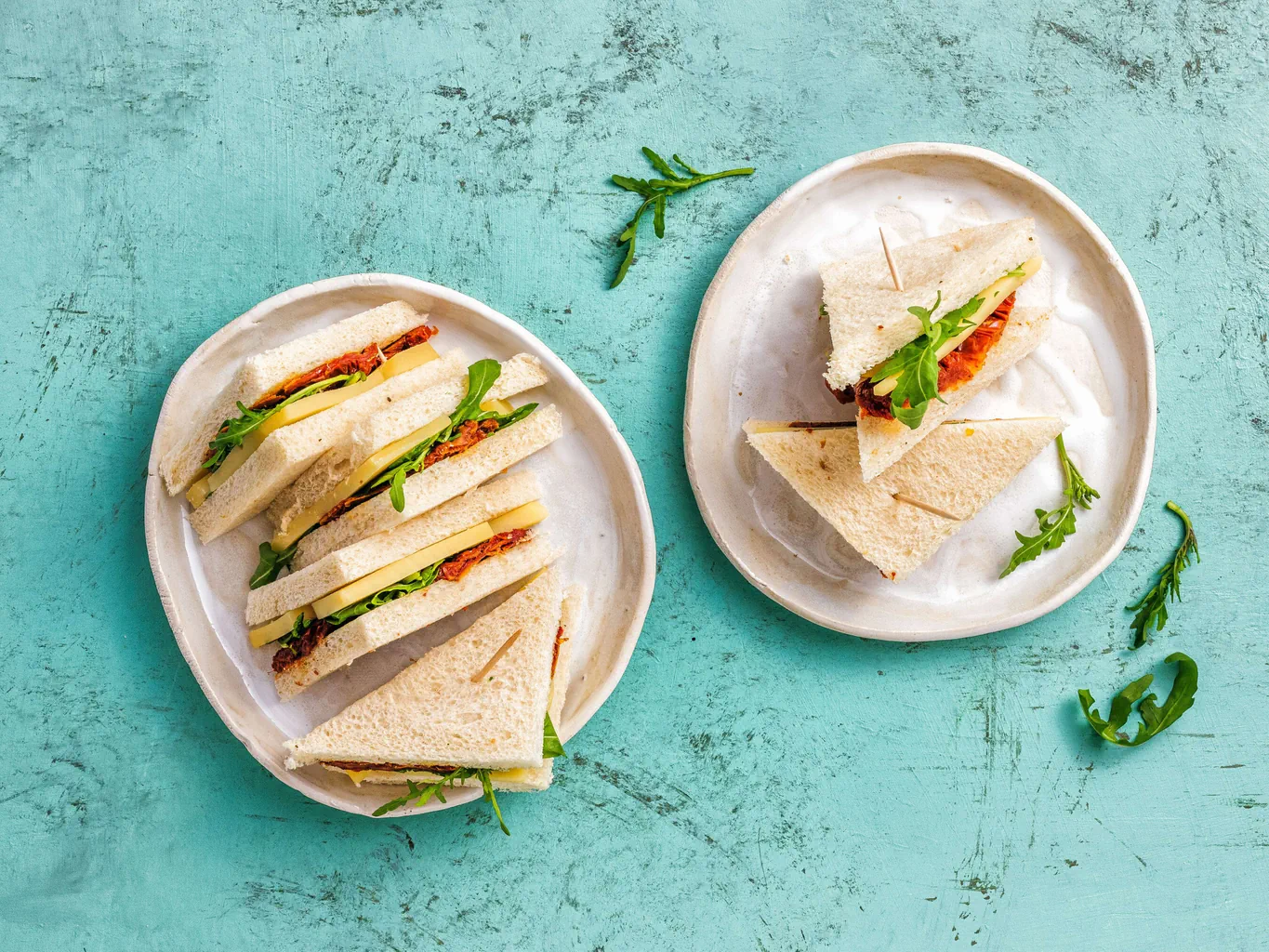 Sandwich au pain de mie avec fromage du Jura
