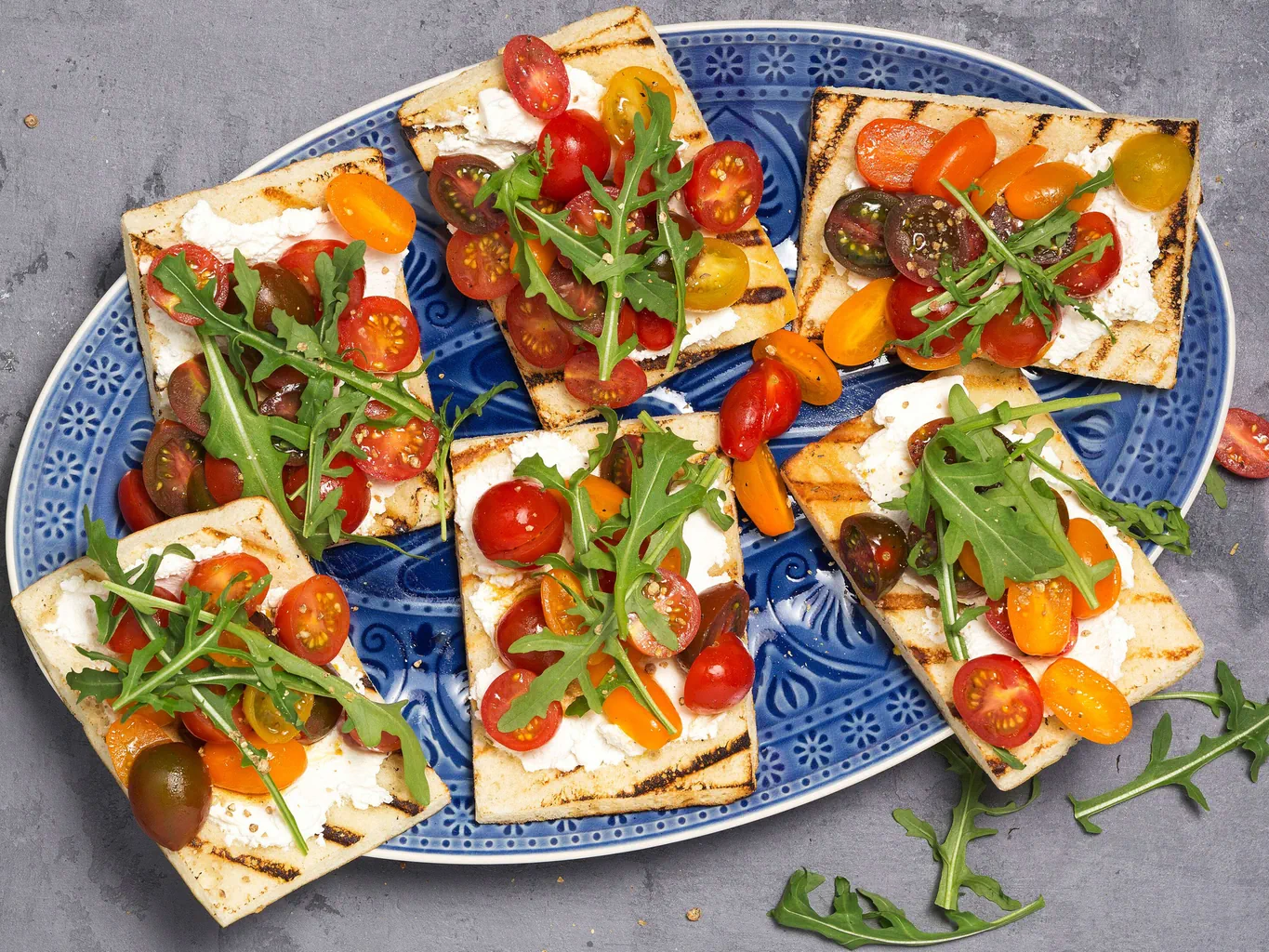 Röstbrot mit Tomaten