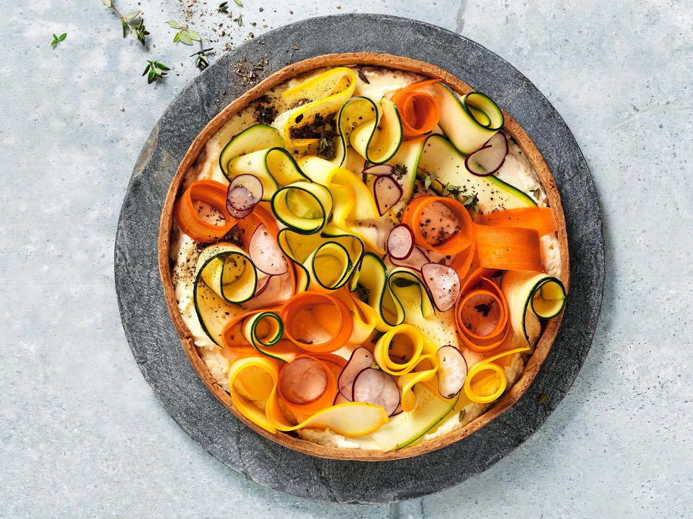 Ricotta-Tarte mit Gemüse