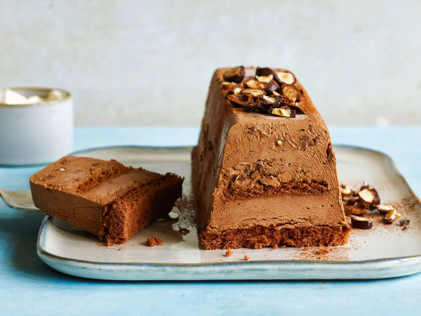 Schokoladenmousse-Glacecake