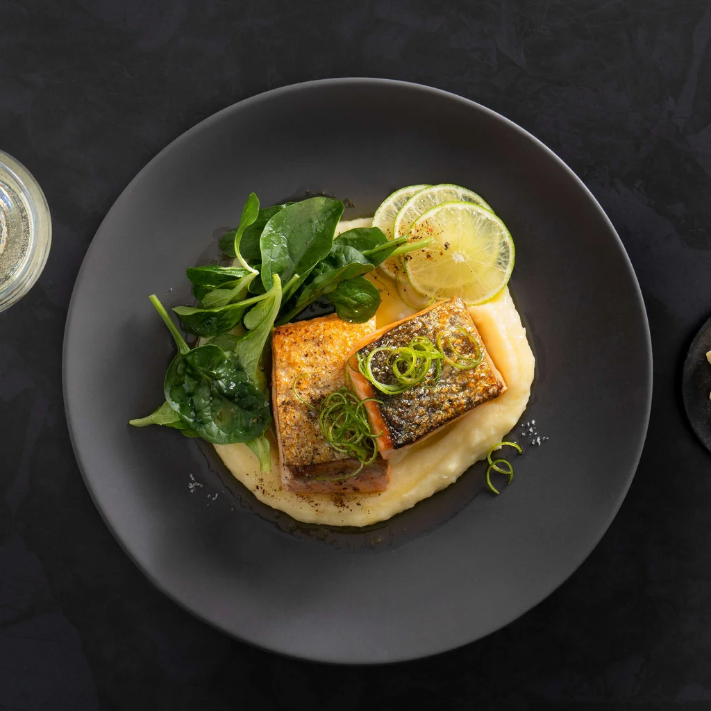 Lachs mit Pastinaken und Limettenbutter