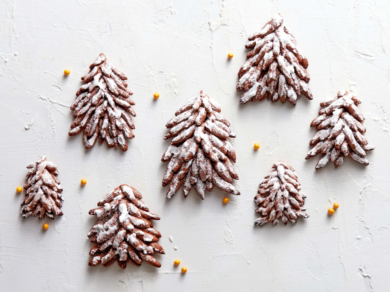 Lebkuchen-Tannenbäume