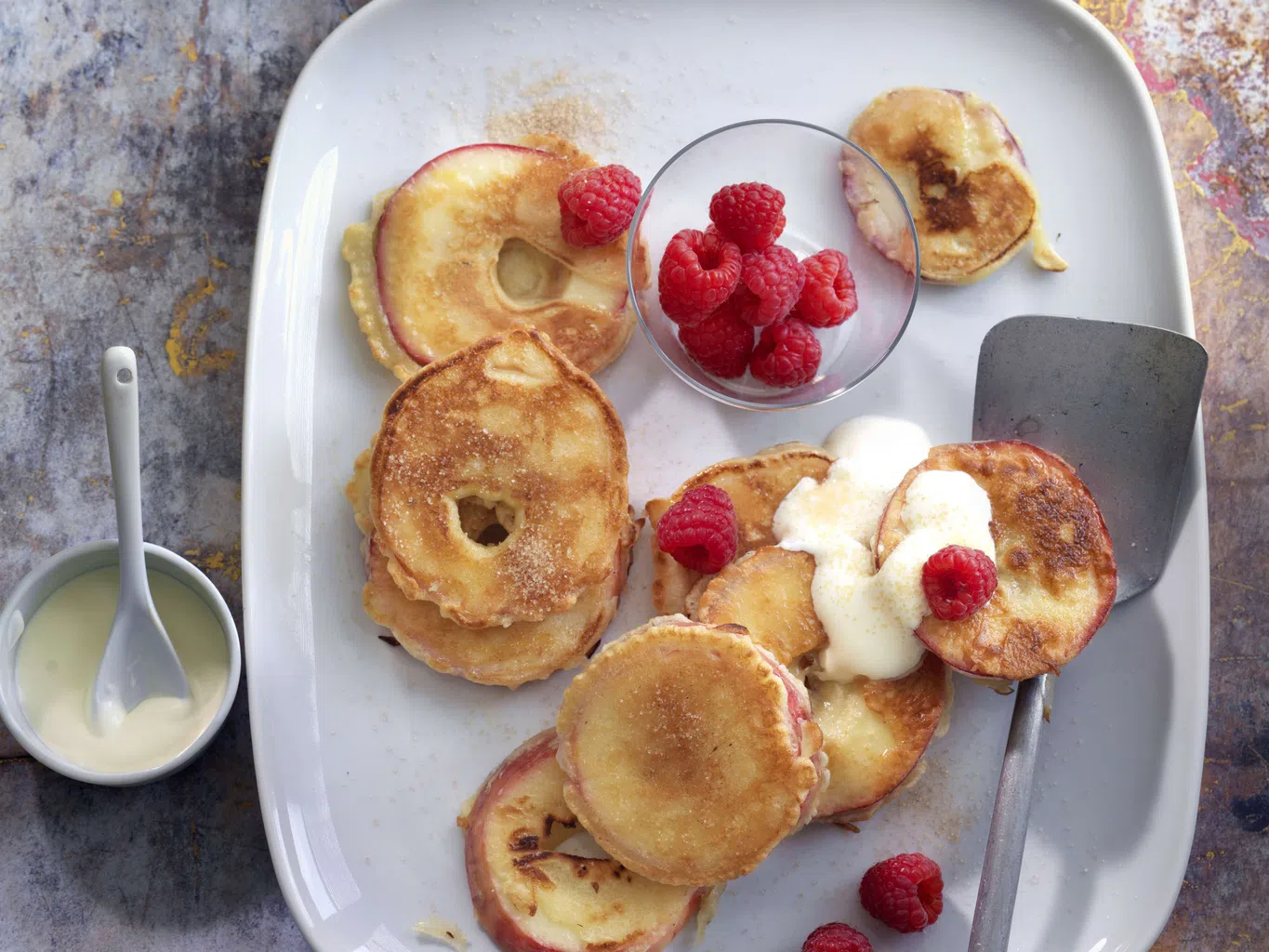 Beignets aux pommes à la poêle