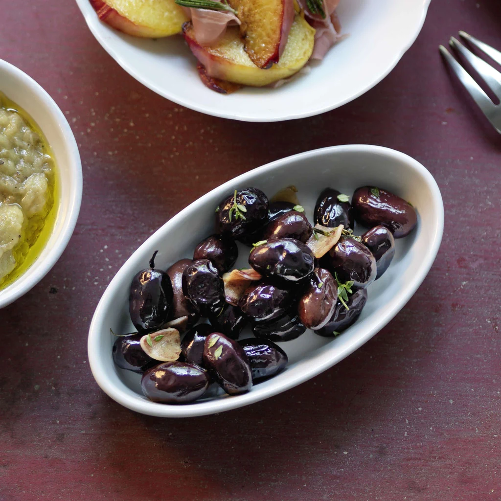 Knoblauch-Thymian-Oliven