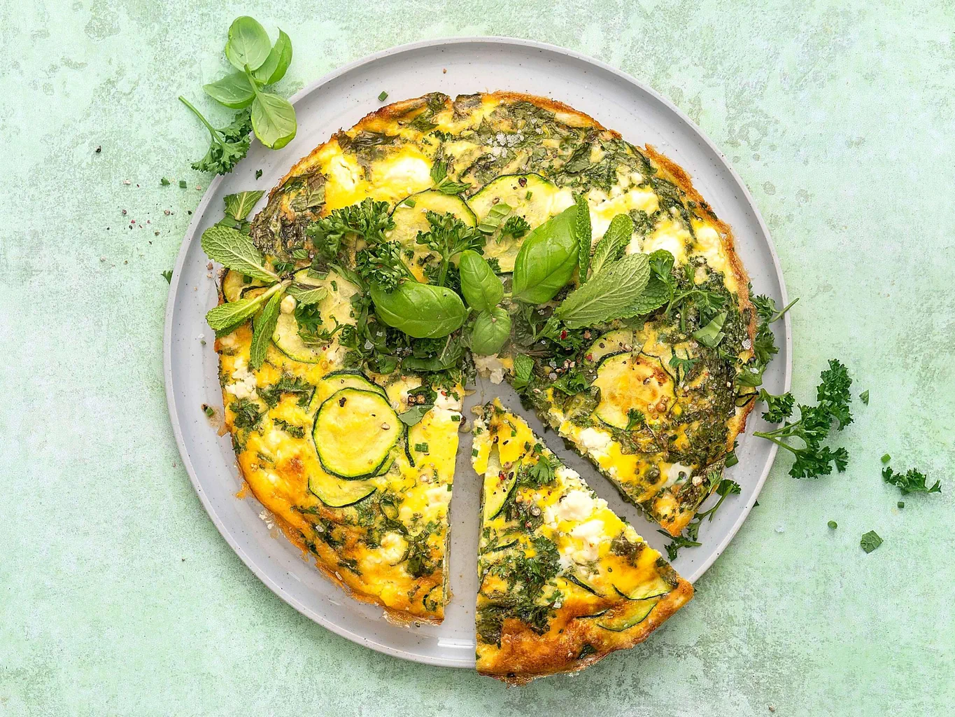 Zucchetti-Frittata mit Kräutern