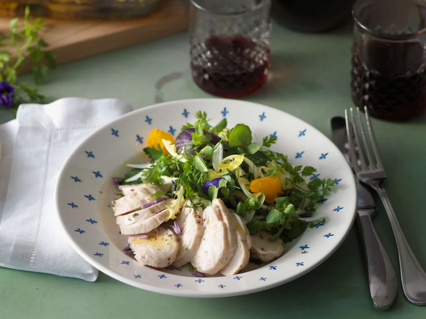 Pouletbrust in pikantem Olivenöl