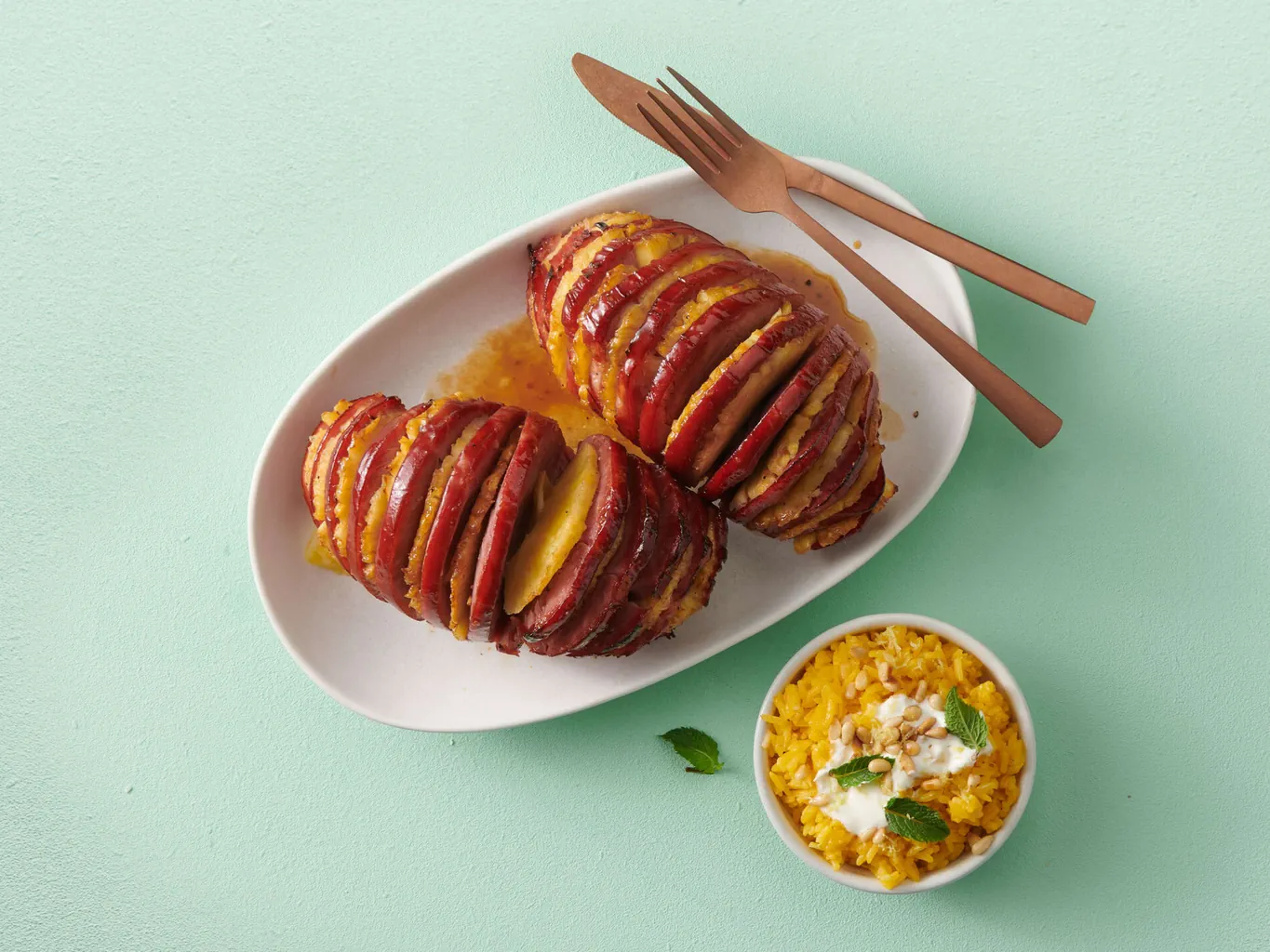 Prosciutto al forno con ananas