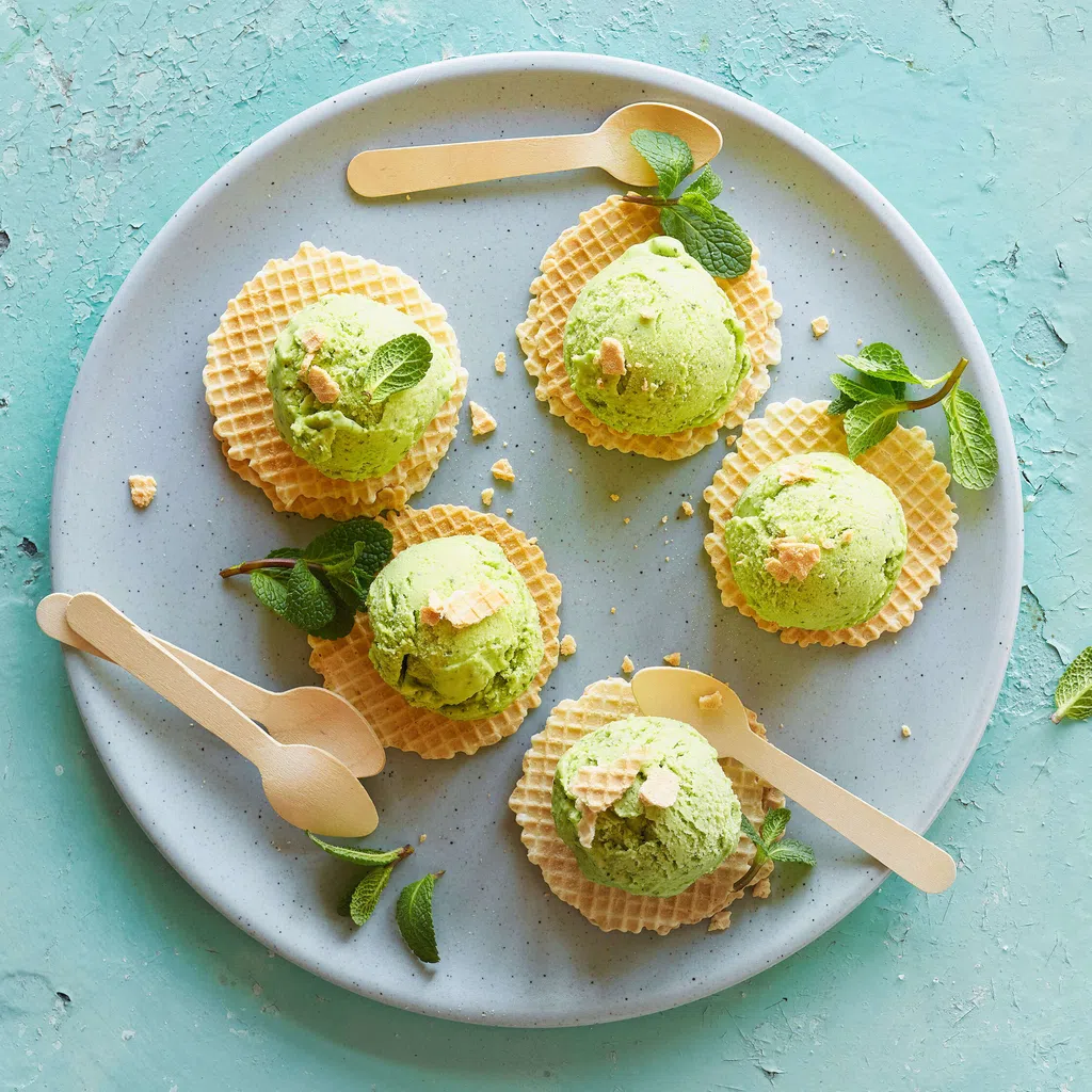 Erbsen-Pfefferminz-Glace