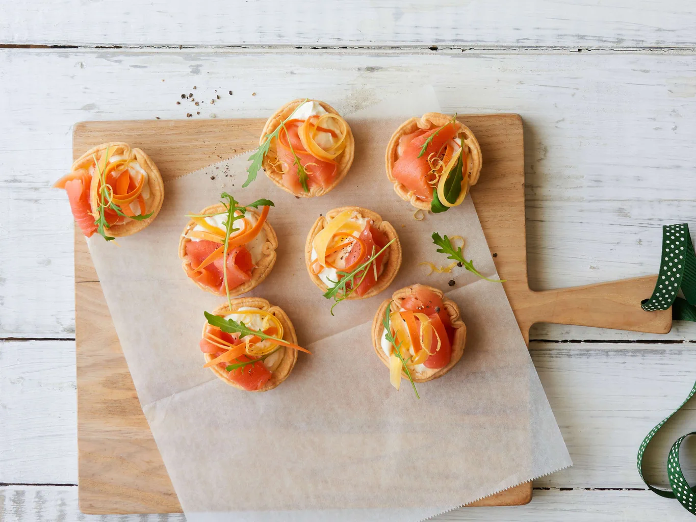 Rauchlachs-Tartelettes