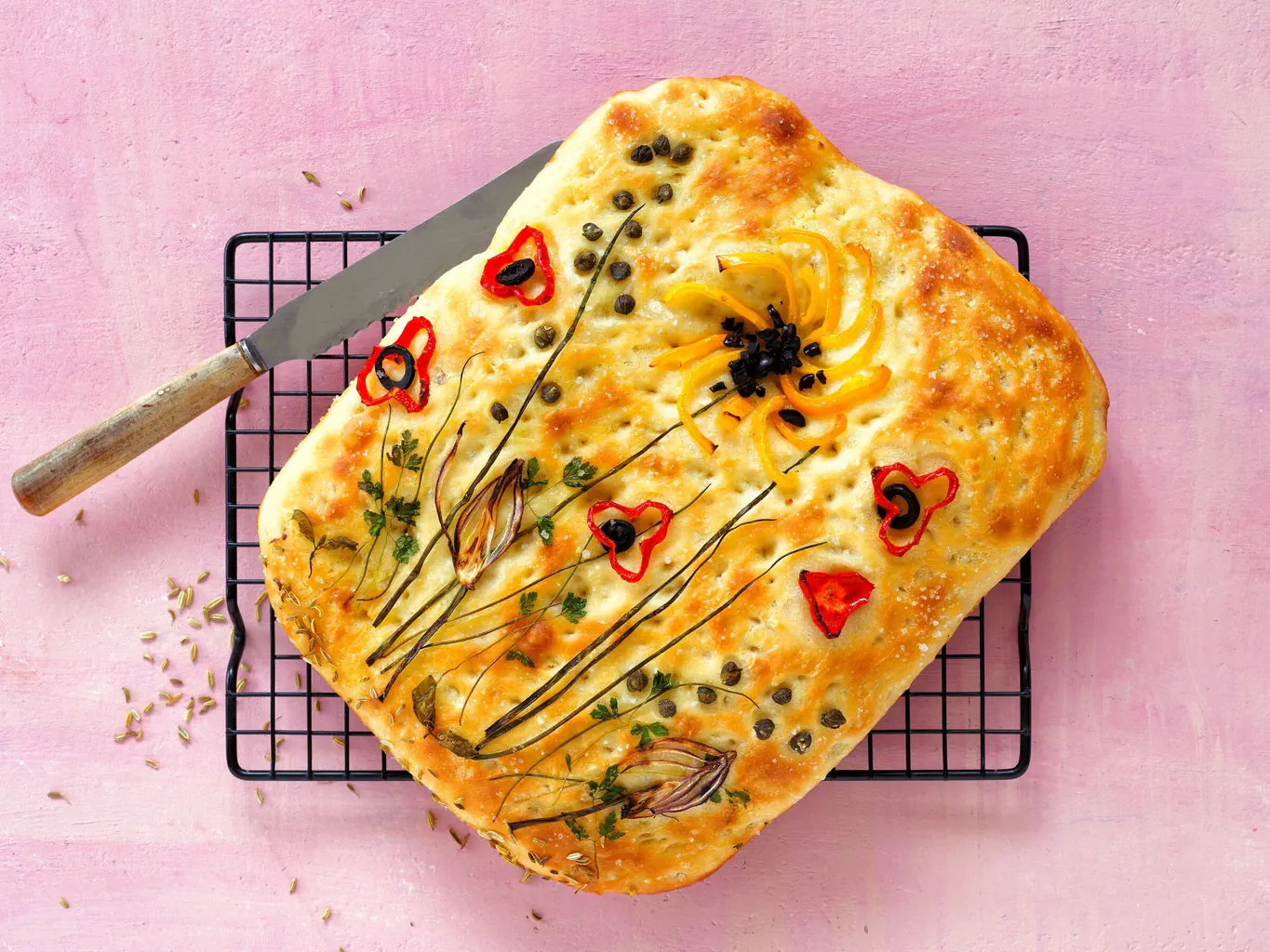 Focaccia fleurie