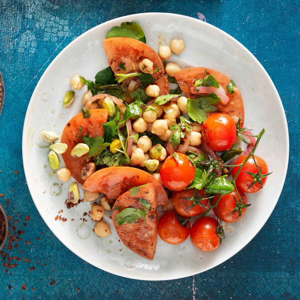 Grillierter Tomatensalat