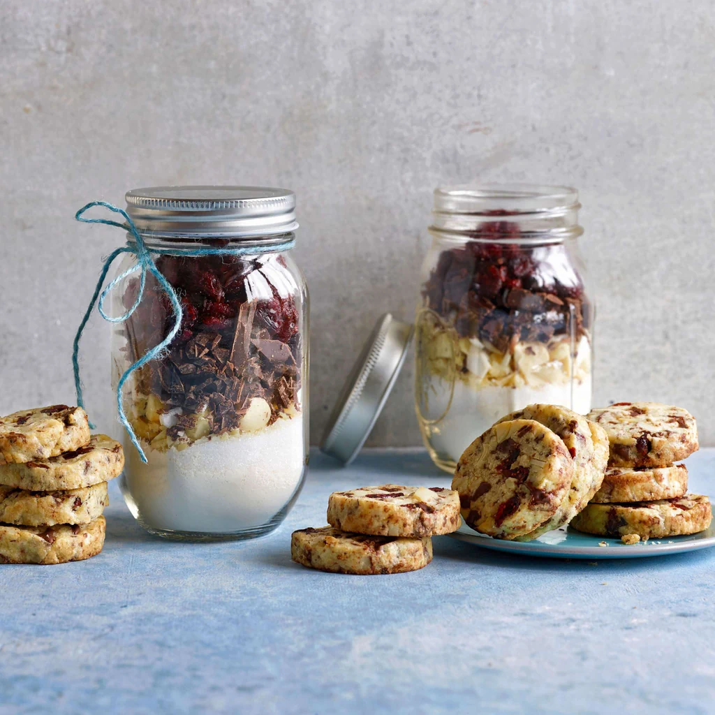 Cookies ai cranberries e al cocco