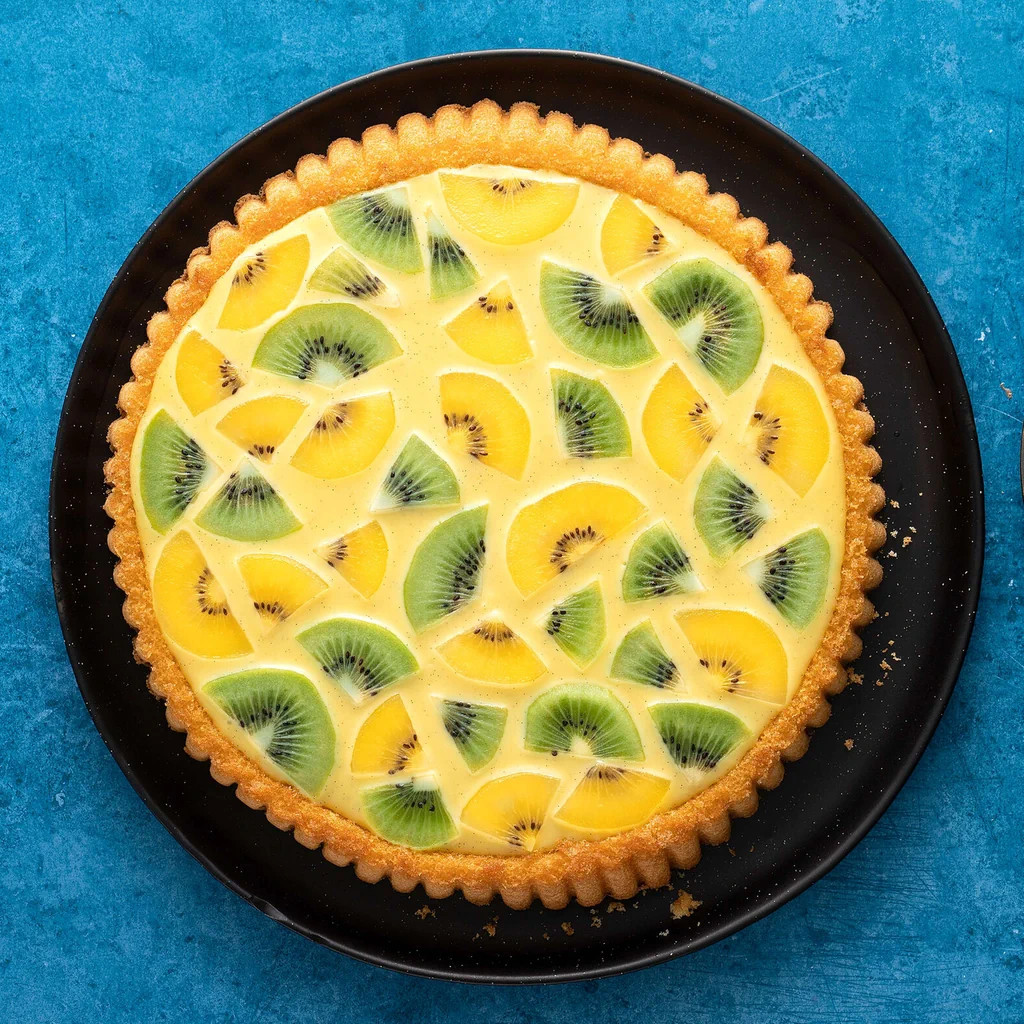 Tourte à la vanille et au kiwi
