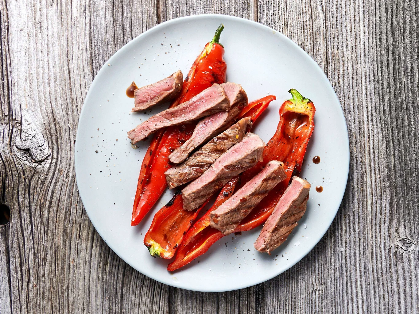 Entrecôte an Soja-Whisky-Marinade