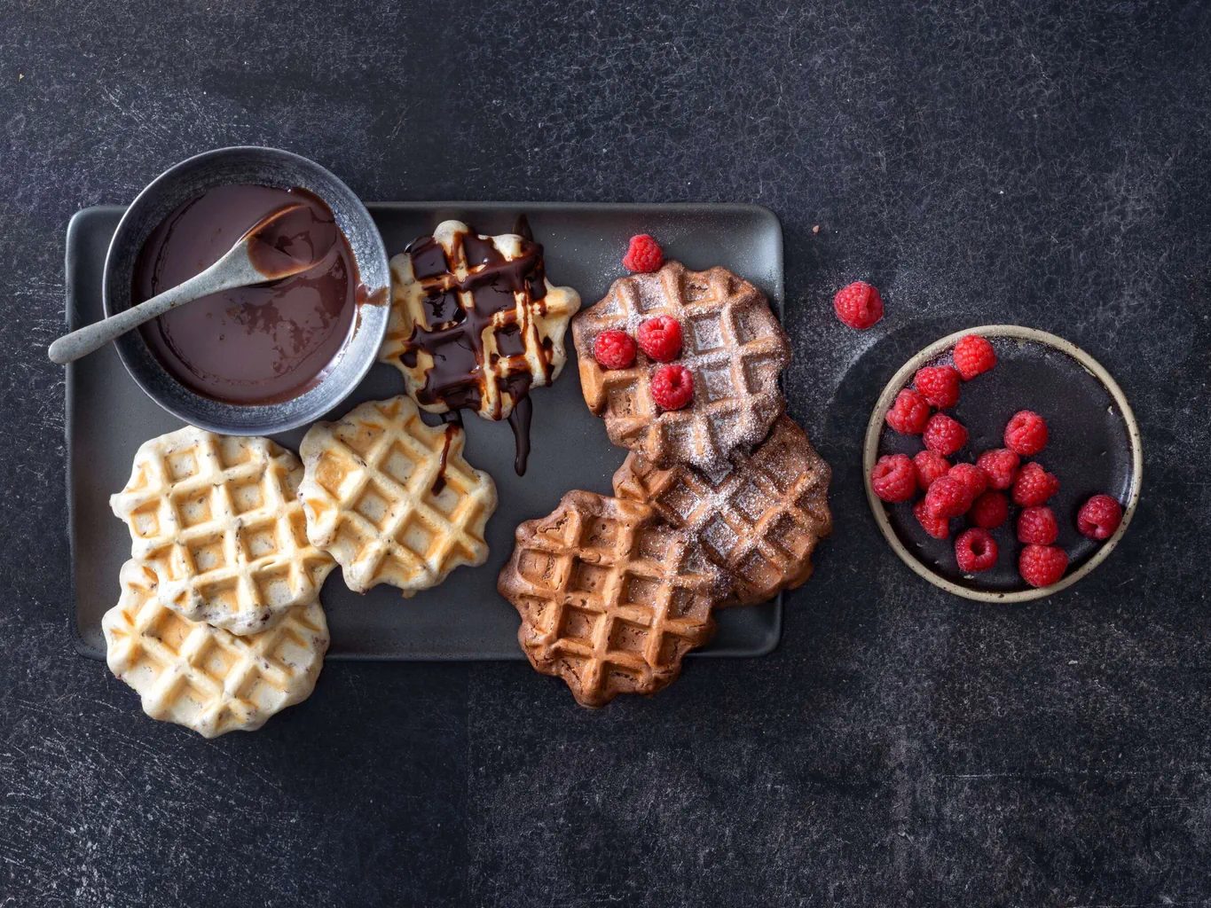 Vegane belgische Waffeln