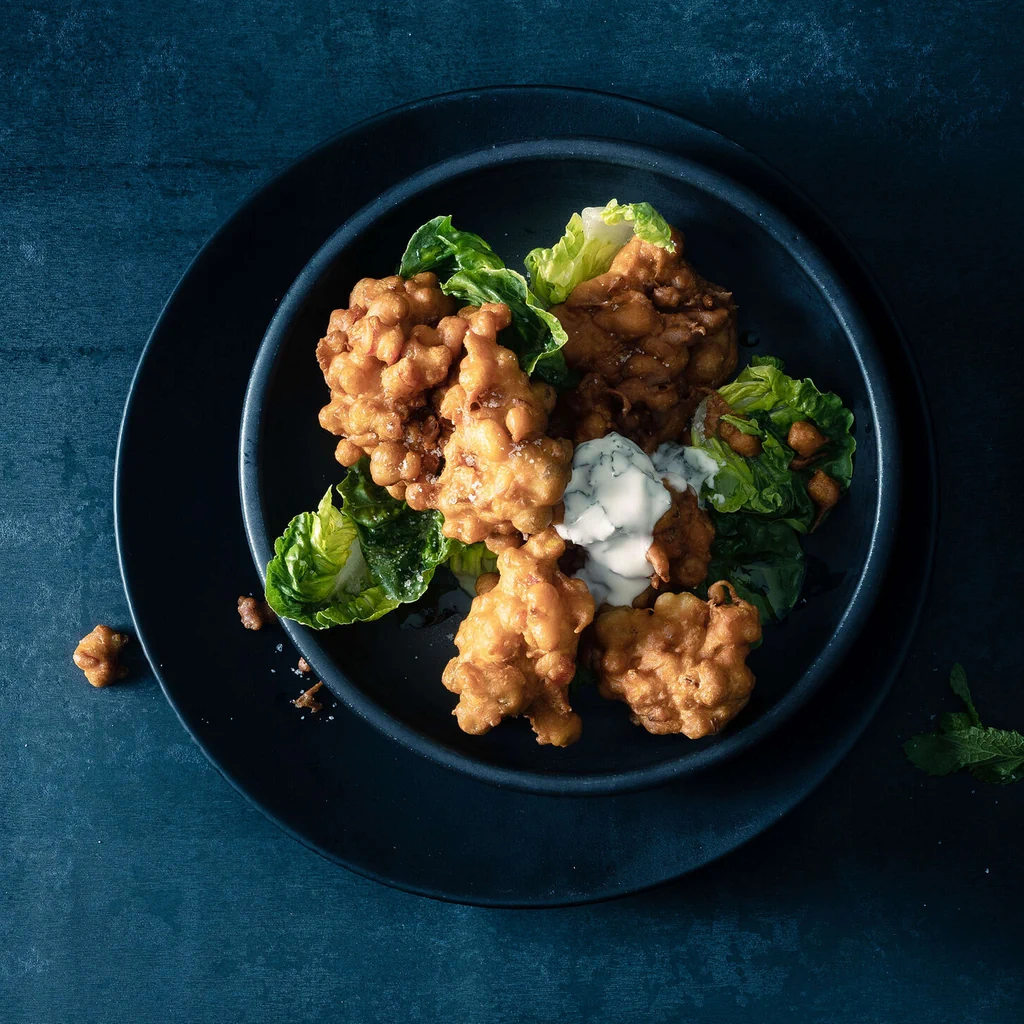 Pakora de maïs au piment 