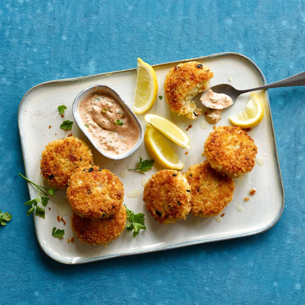 Fischküchlein mit Tomaten-Remoulade