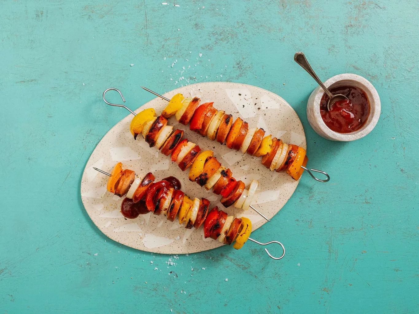 Shashlik di cervelas